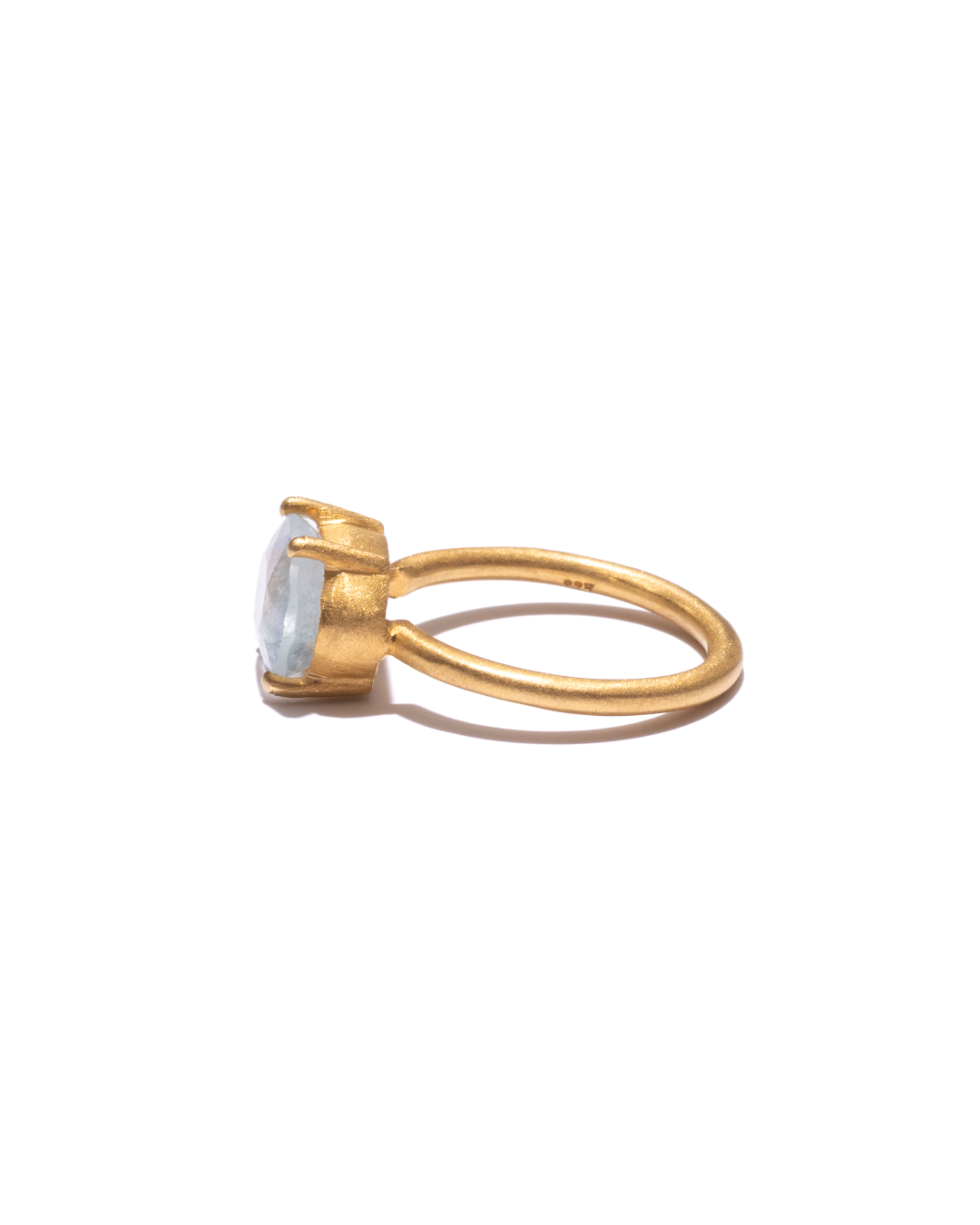 RAW-STONE RING - Aquamarine -  #1152