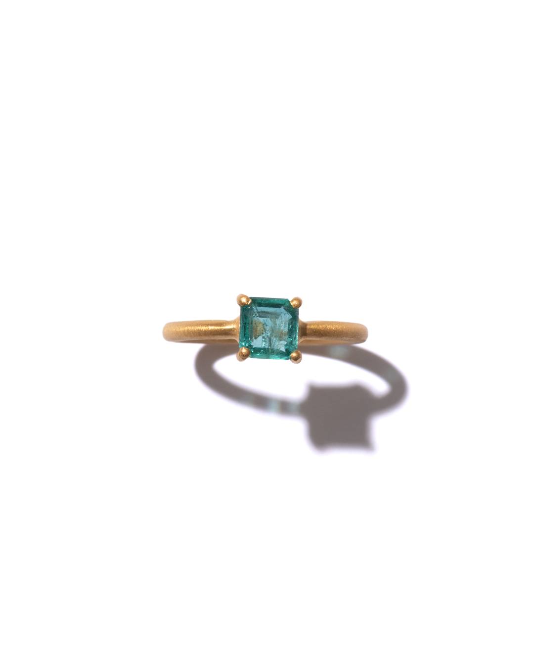 RAW-STONE RING - Emerald -  #1649