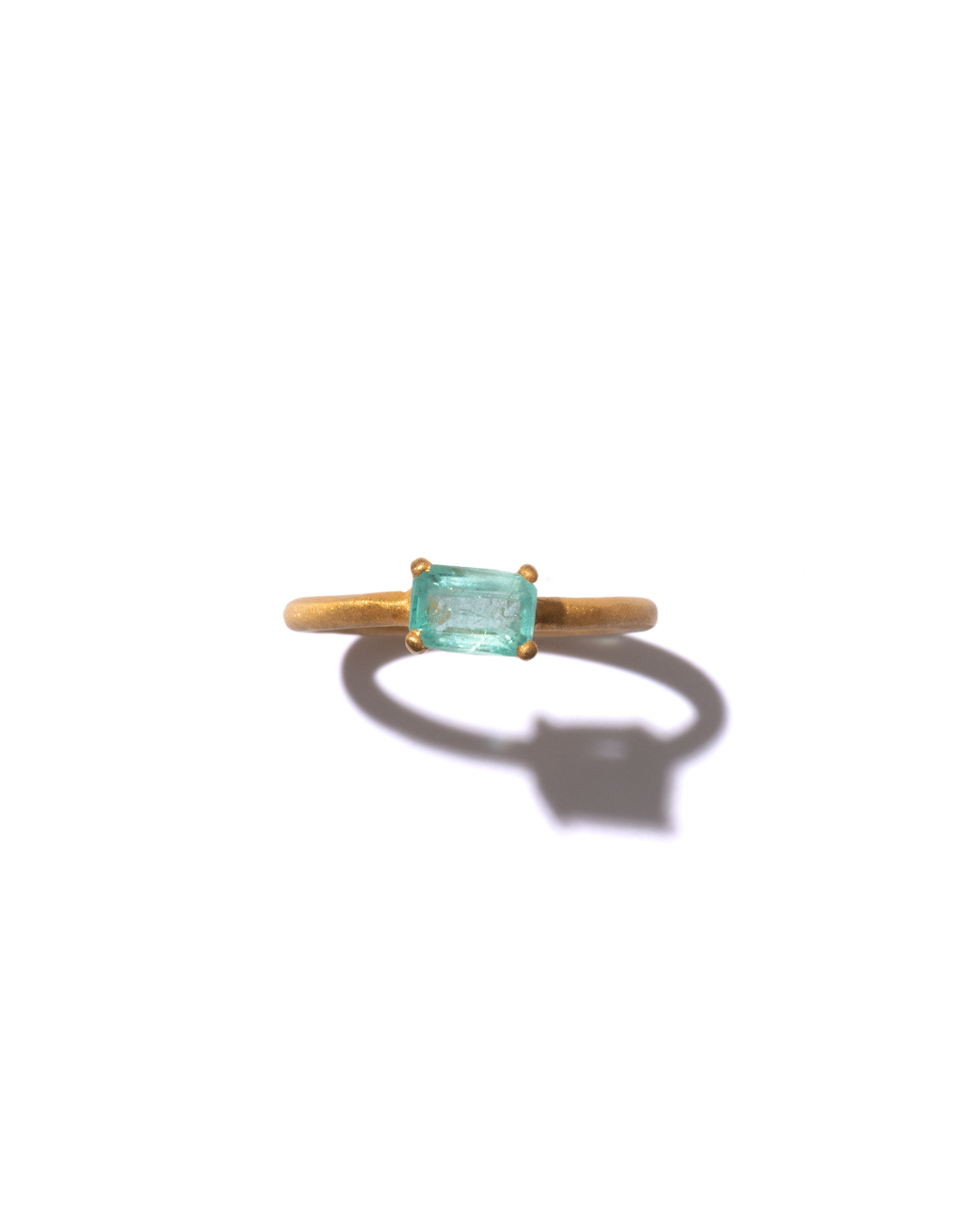 RAW-STONE RING - Emerald -  #1539