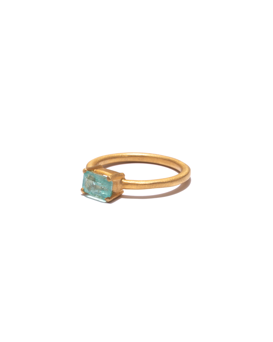 RAW-STONE RING - Emerald -  #1539