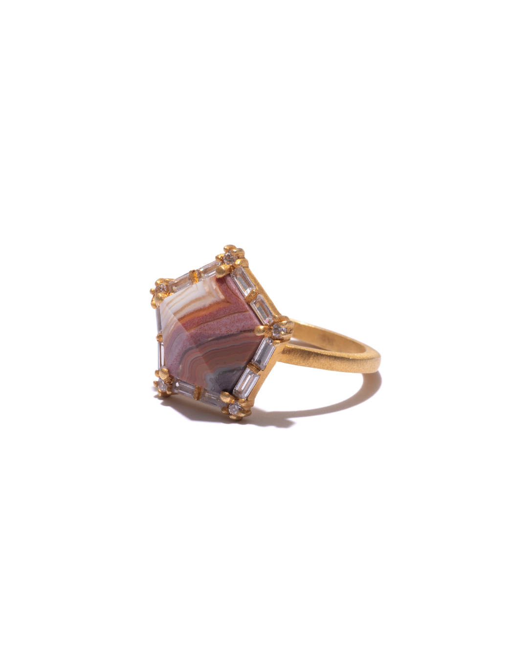BANDED RING - Dryhead Agate -  #011