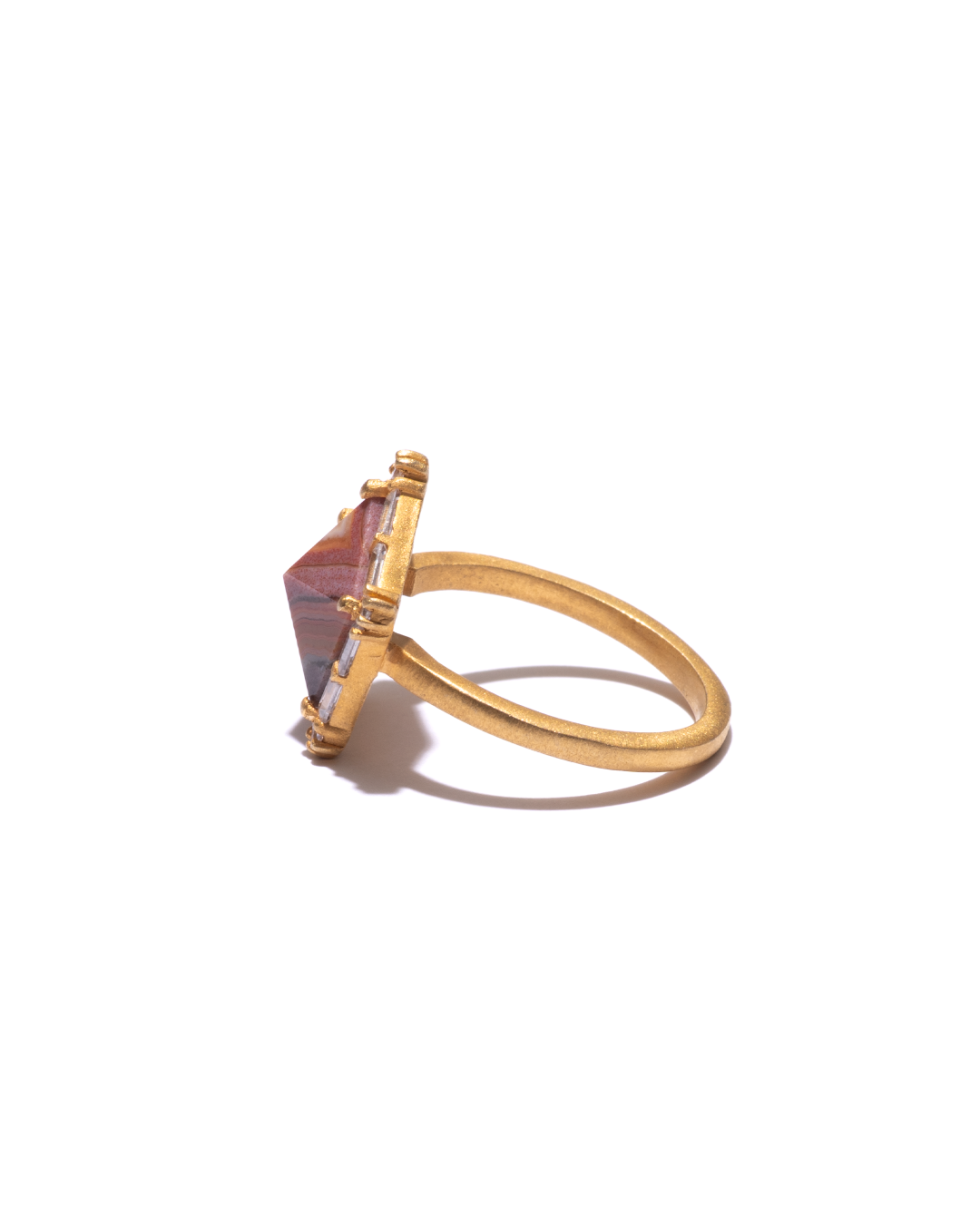 BANDED RING - Dryhead Agate -  #011