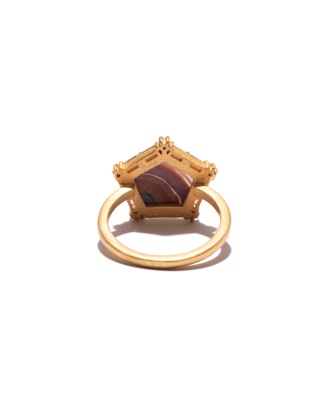 BANDED RING - Dryhead Agate -  #011
