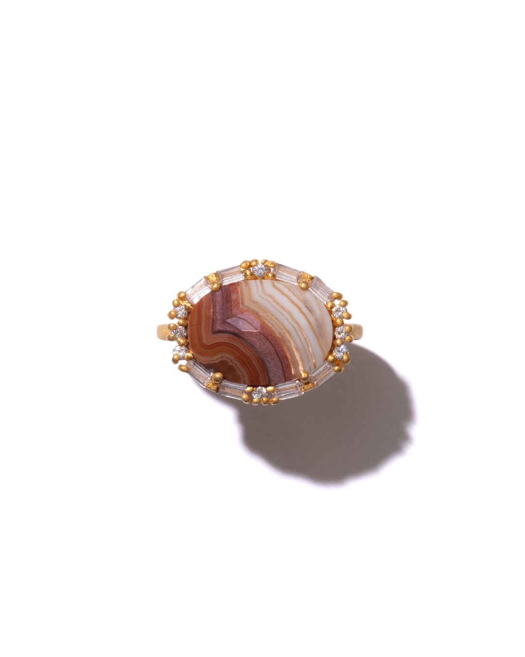 BANDED RING  -  Dryhead Agate -  #008