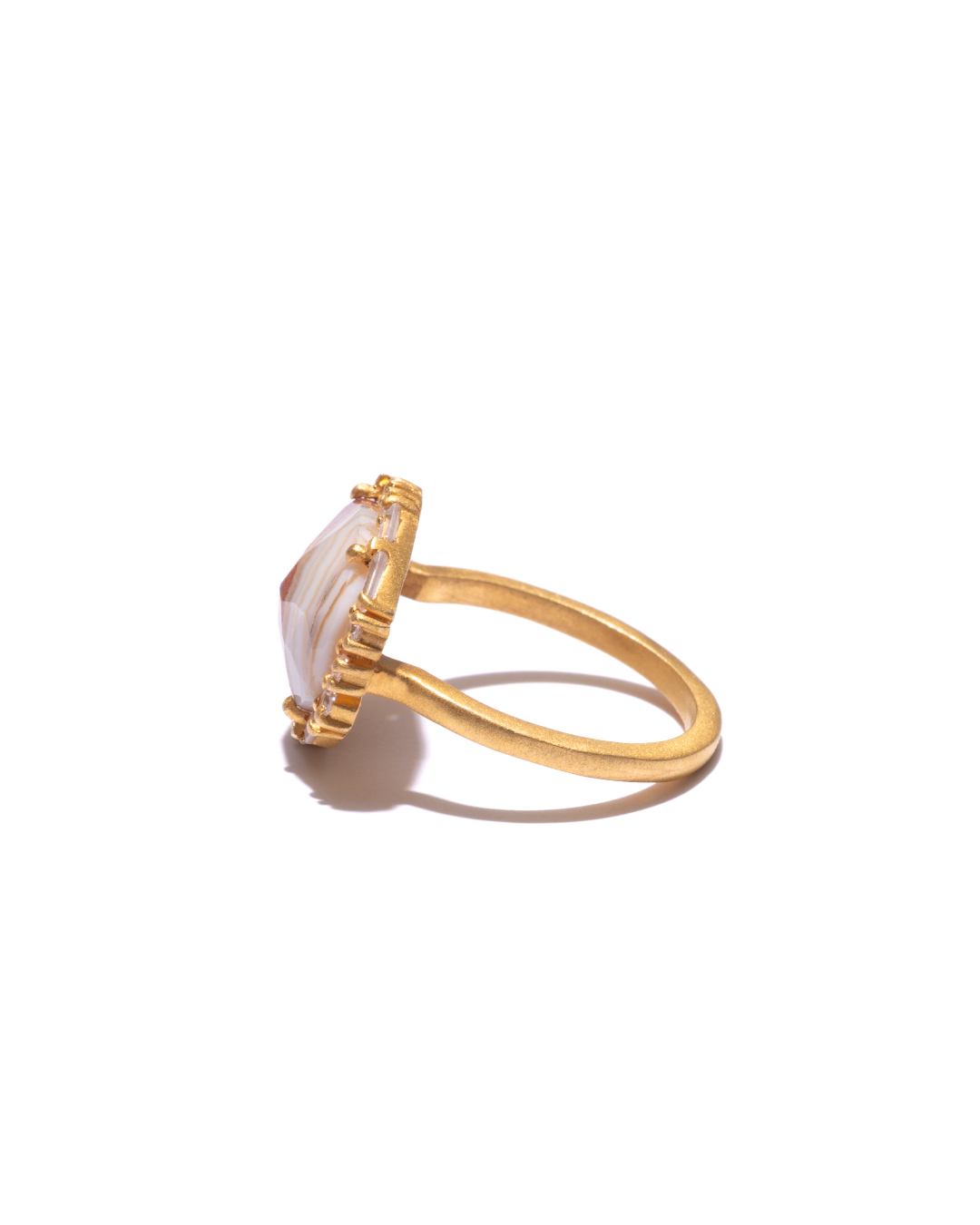 BANDED RING  -  Dryhead Agate -  #008