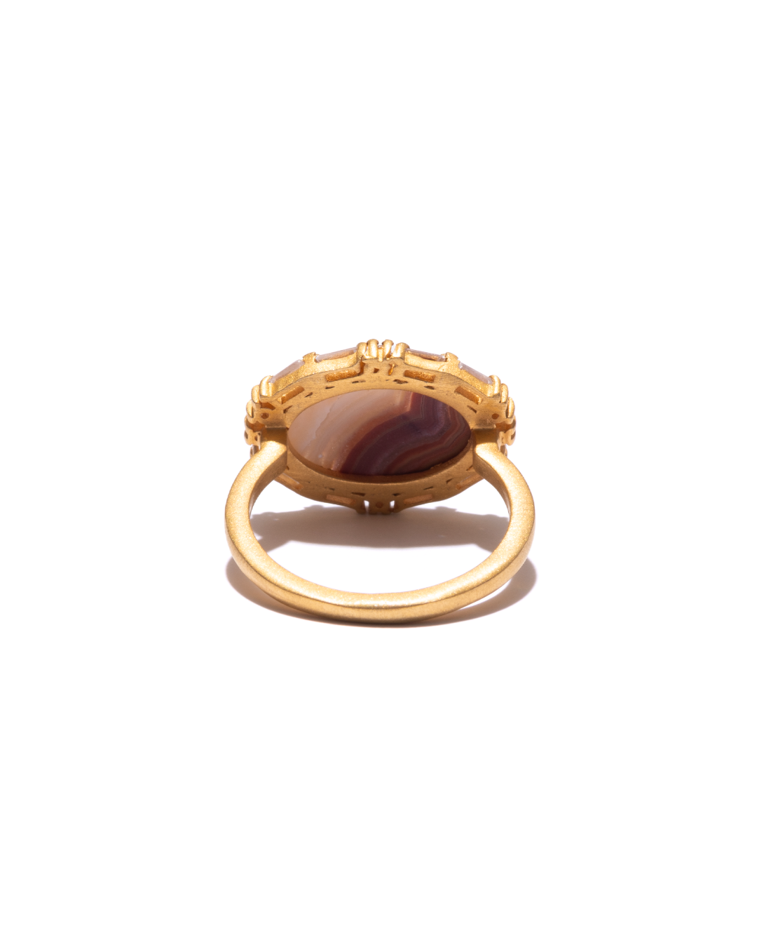 BANDED RING  -  Dryhead Agate -  #008