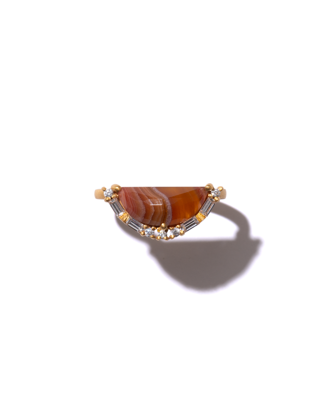 BANDED RING - Laguna Agate -  #167