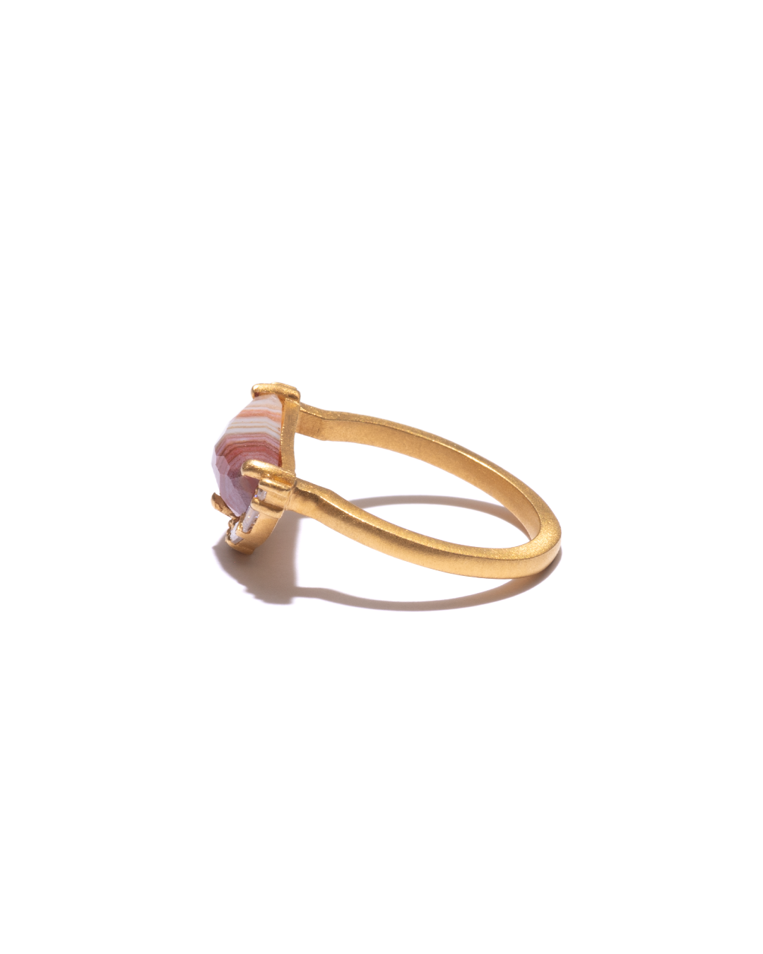 BANDED RING  -  Dryhead Agate -  #125