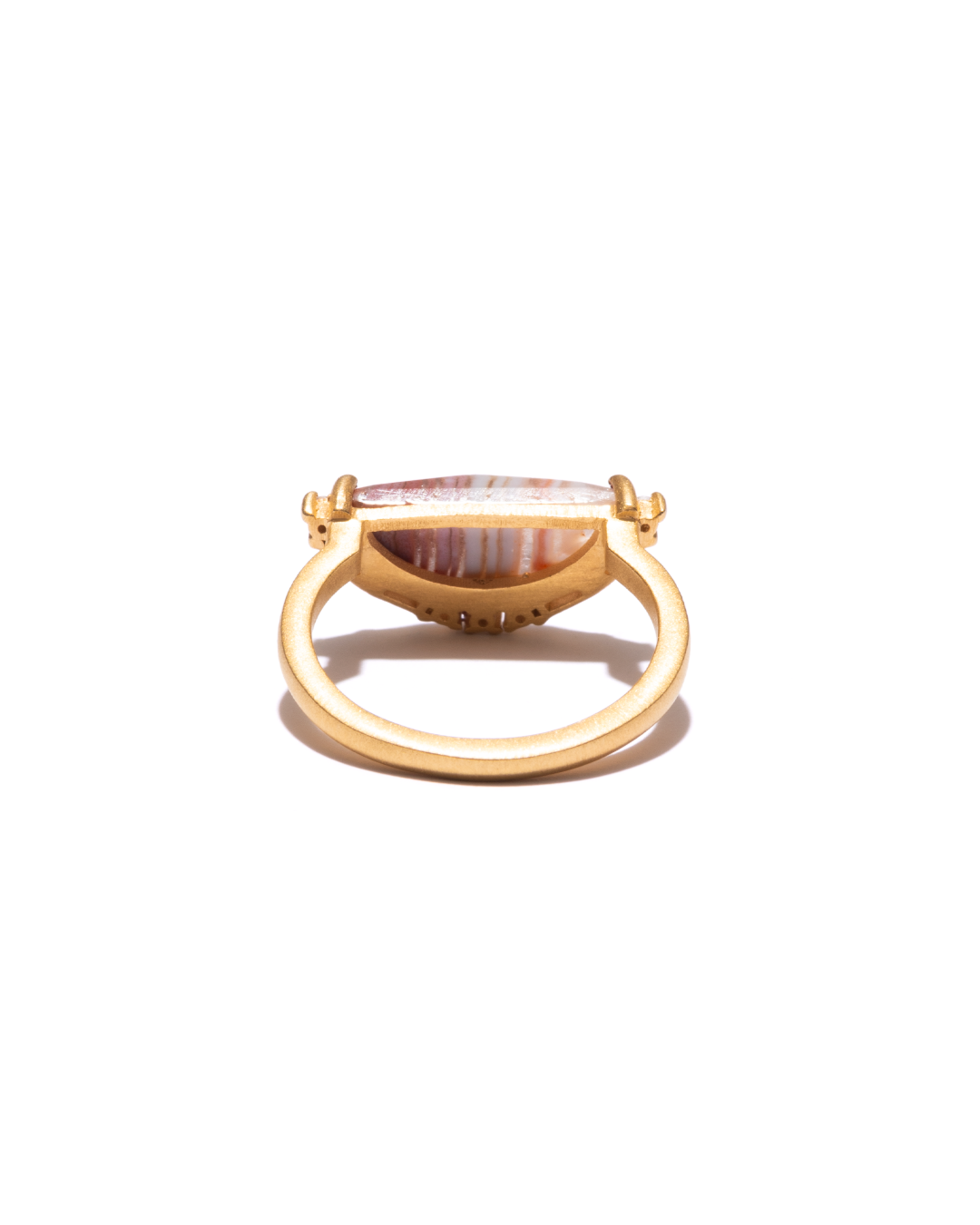 BANDED RING  -  Dryhead Agate -  #125