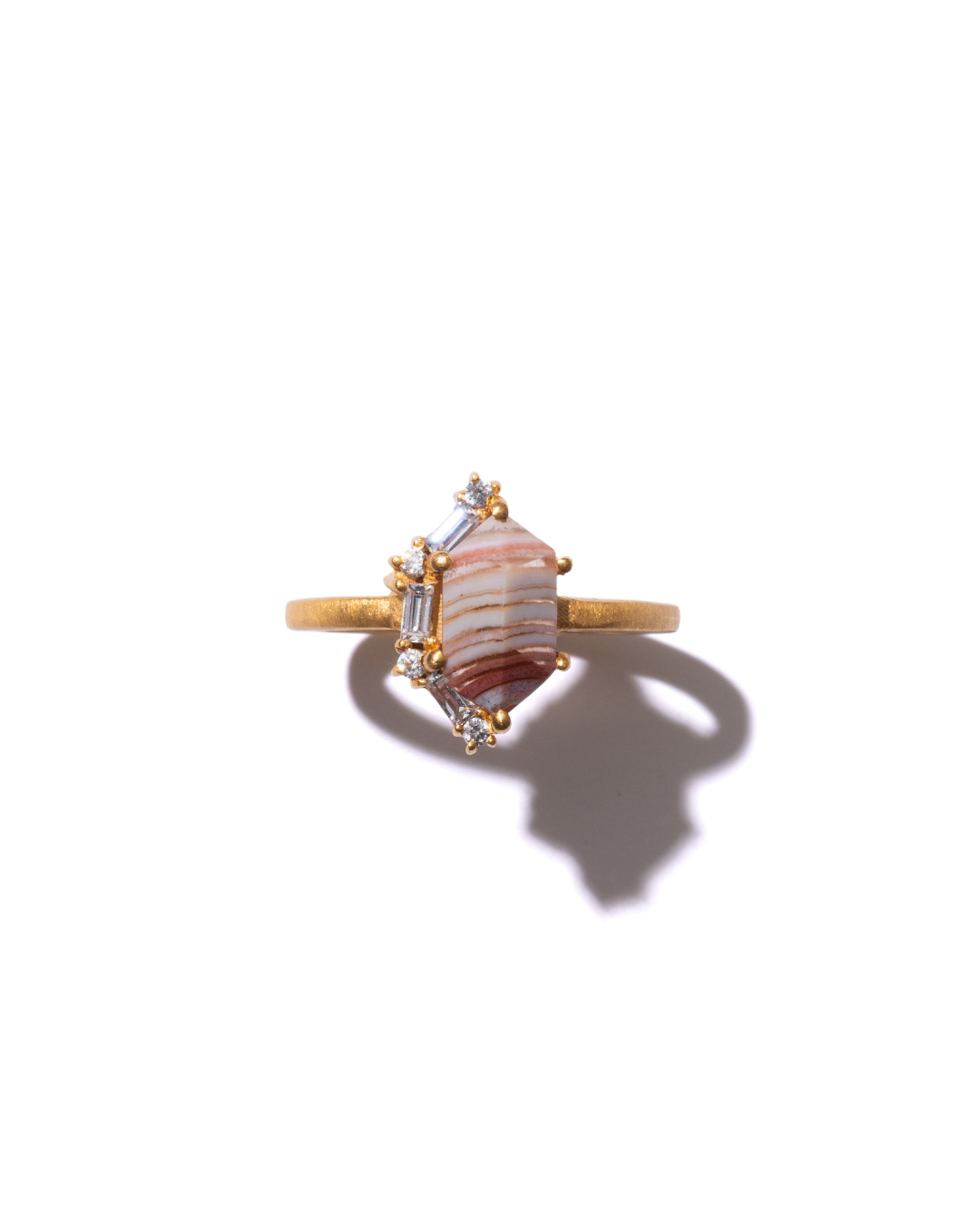 BANDED RING - Dryhead Agate -  #127