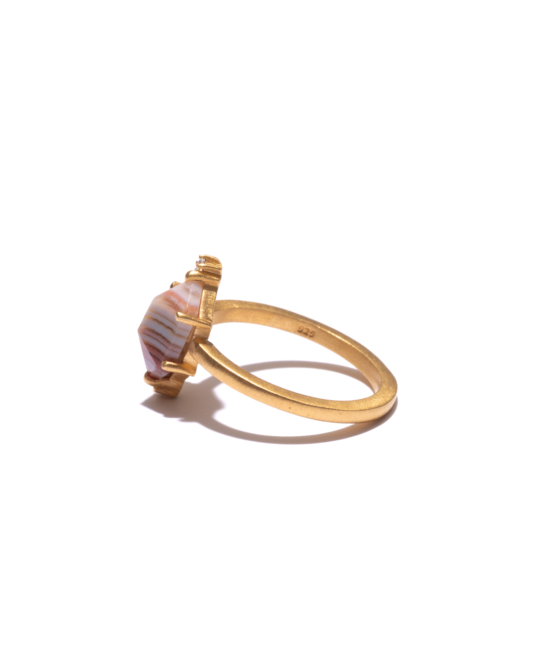 BANDED RING - Dryhead Agate -  #127