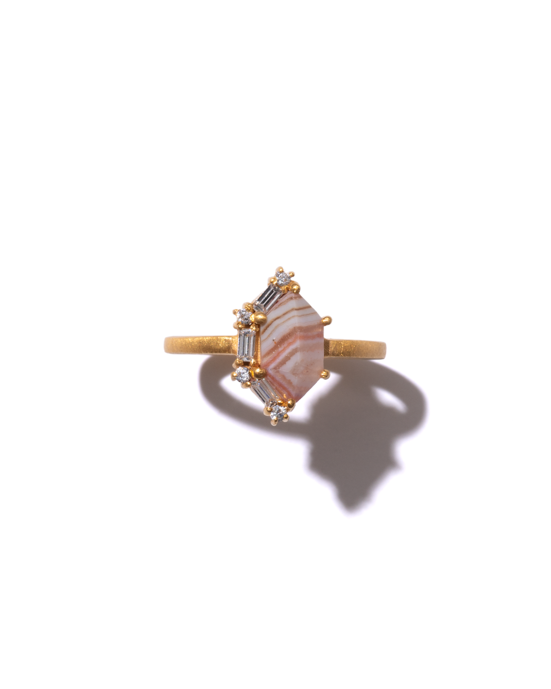 BANDED RING  -  Dryhead Agate -  #126