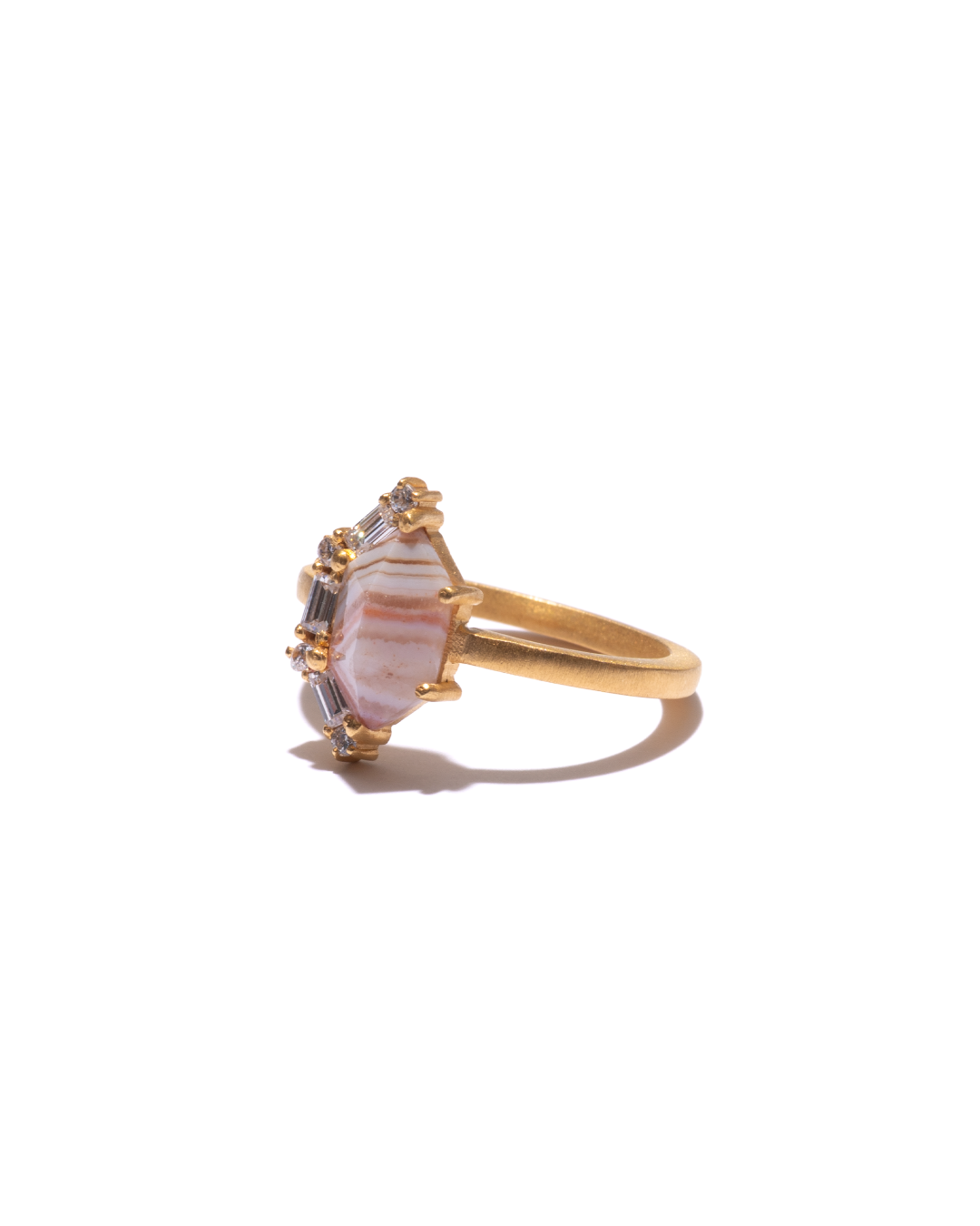 BANDED RING  -  Dryhead Agate -  #126