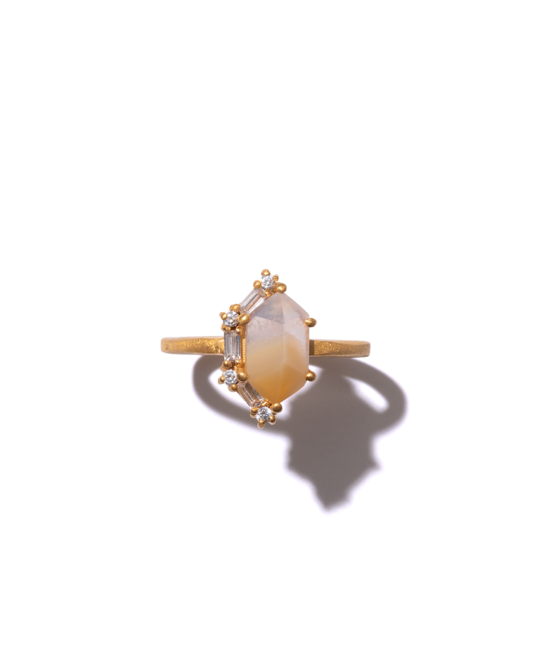 BANDED RING - Laguna Agate -  #109