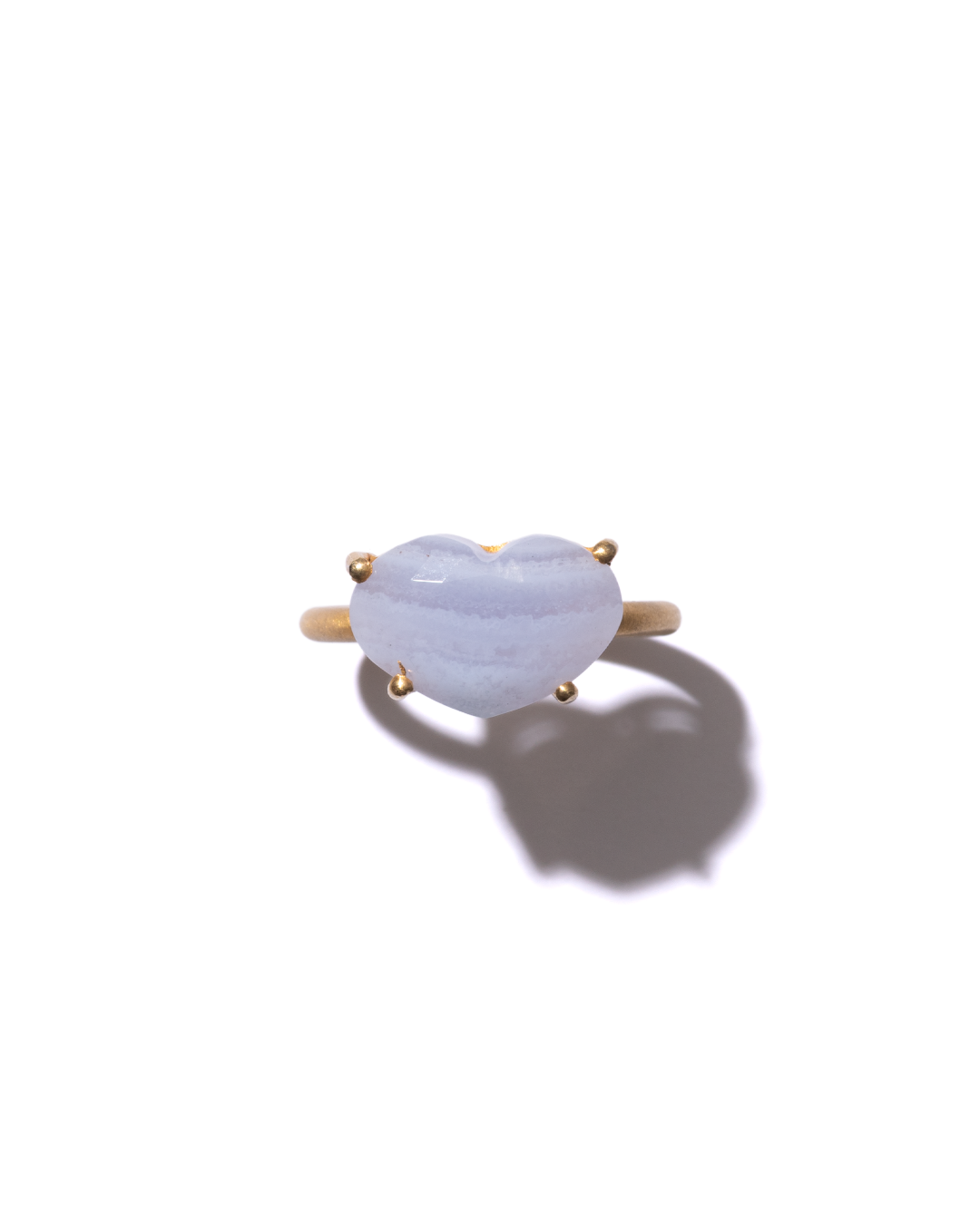 RAW-STONE RING - Blue Lace Agate -  #1135