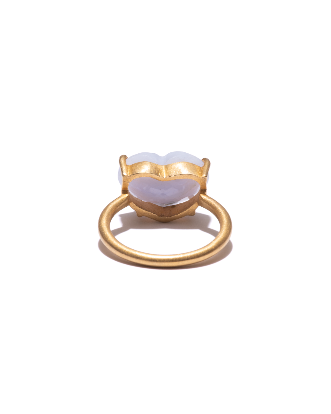 RAW-STONE RING - Blue Lace Agate -  #1135