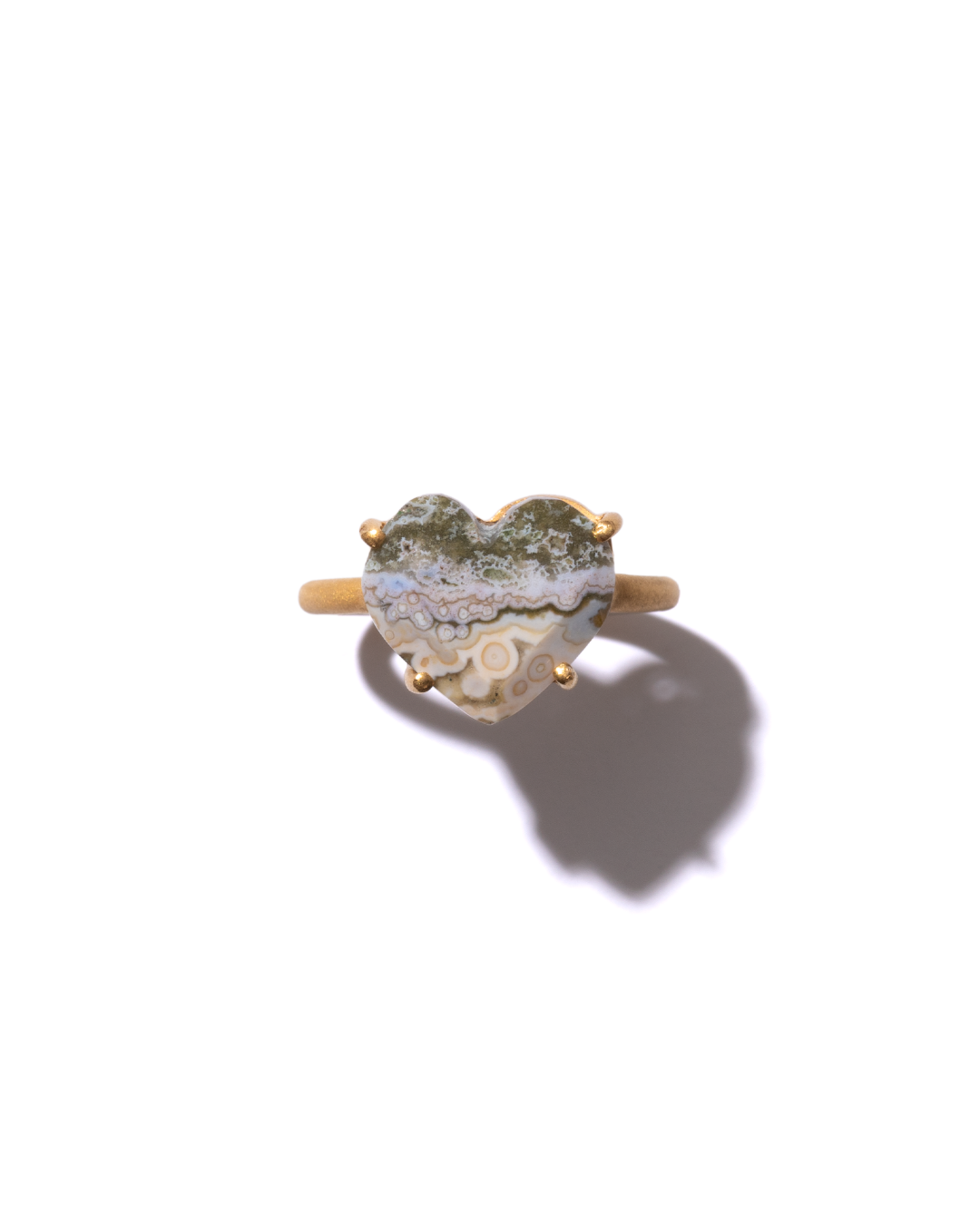 BANDED RING - Ocean Jasper -  #190