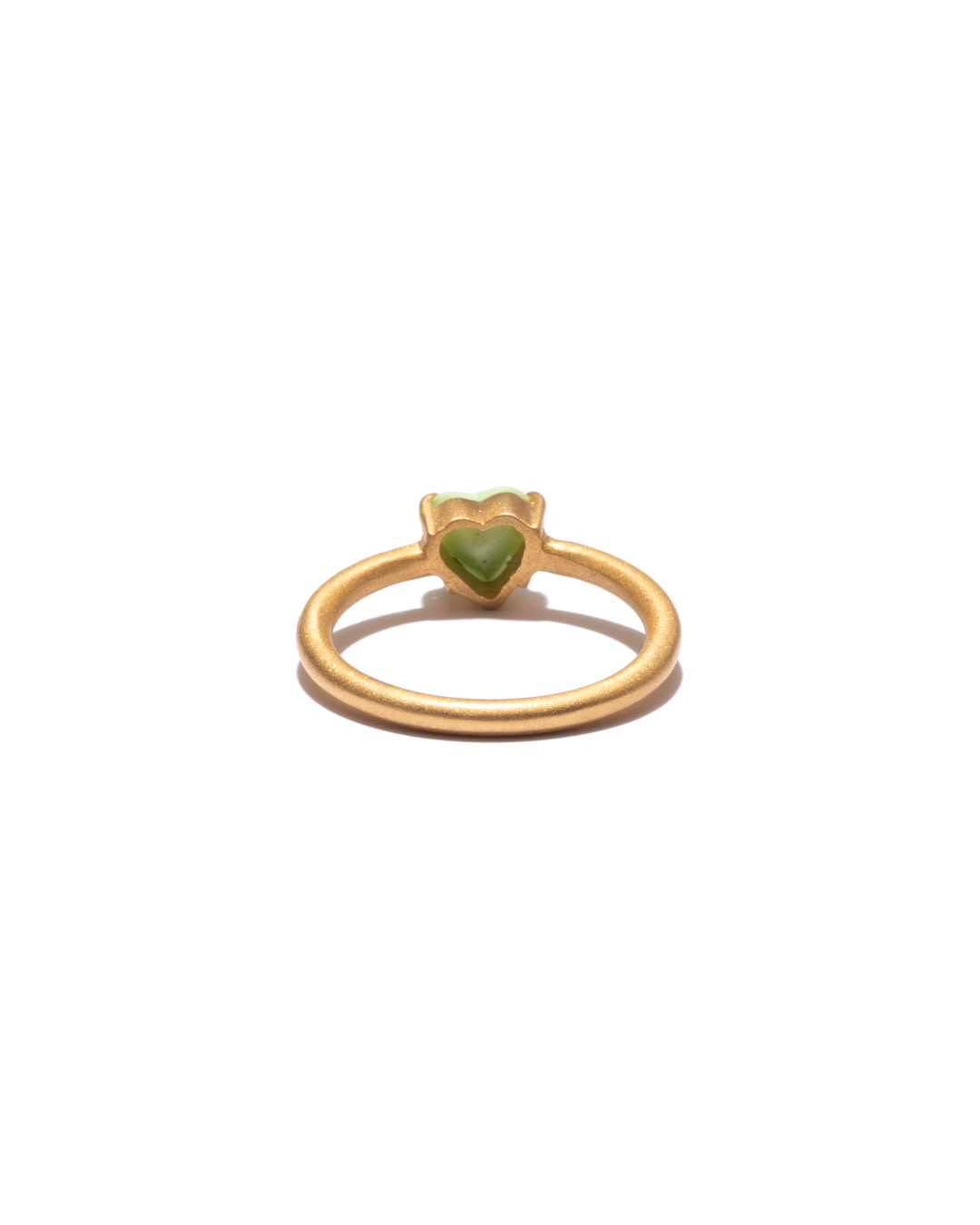 RAW-STONE RING - Chrysoprase -  #1648